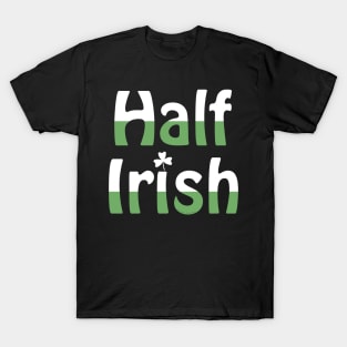 Half Irish White and Green T-Shirt